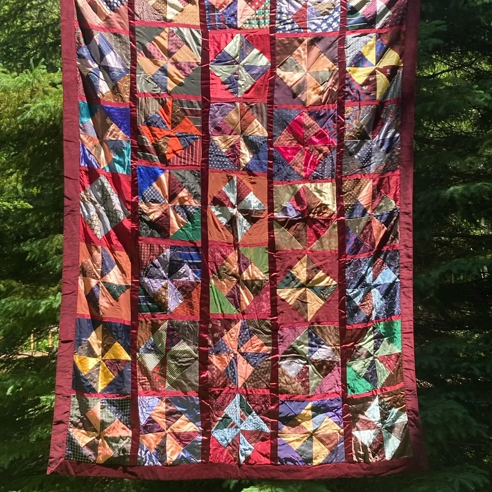 Quilt beautiful colors and patterns handmade